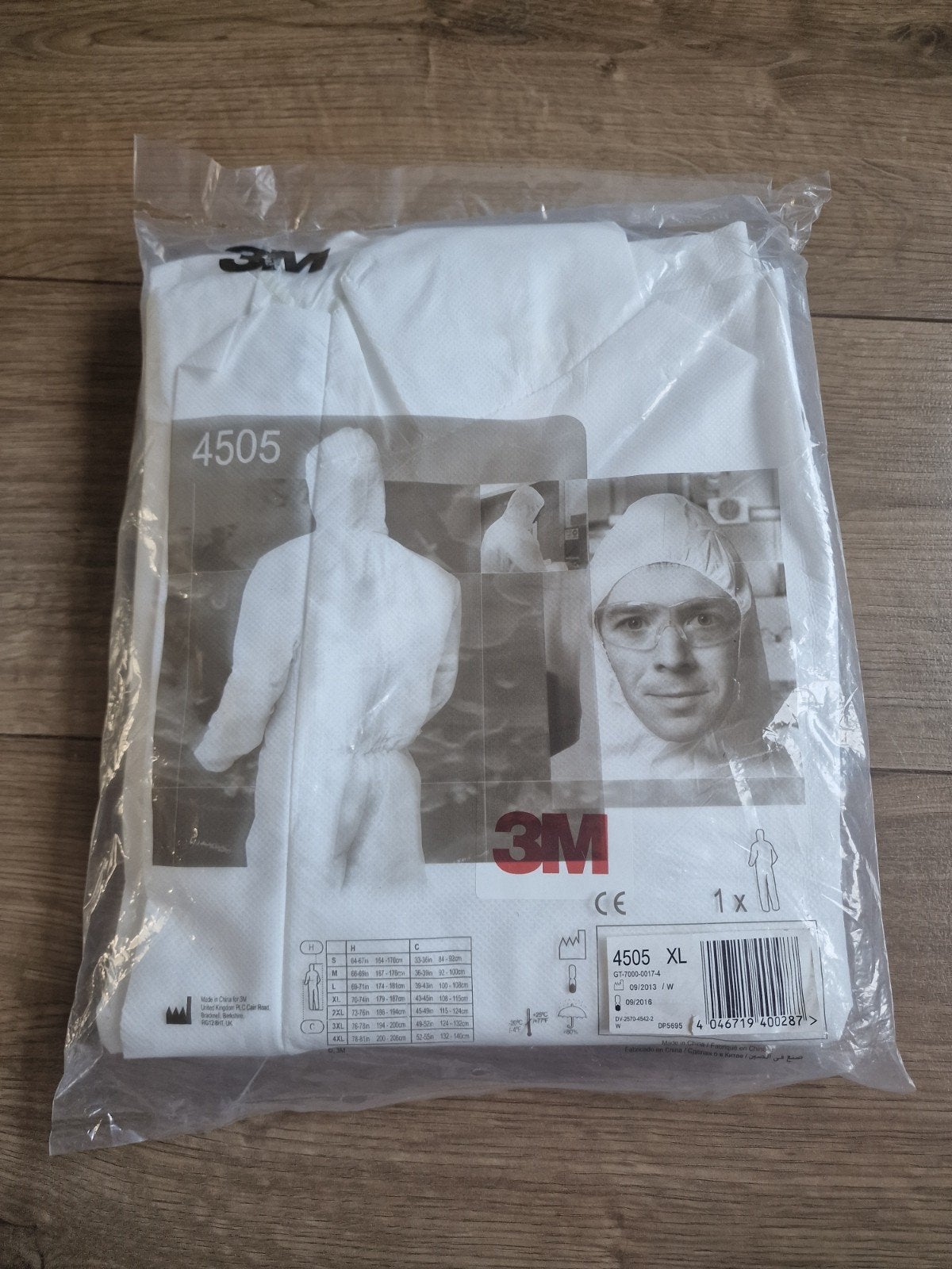 3M 4505 Wegwerp Cleanroom / Beschermende Overal – Maat XL, Ophalen of Verzenden, Nieuw