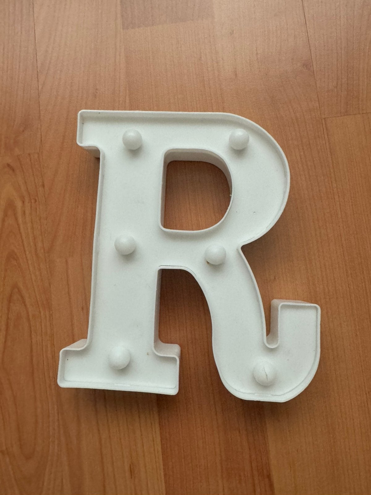 Letters E en R en & met verlichting werk op AA batterijen, Ophalen of Verzenden, Nieuw