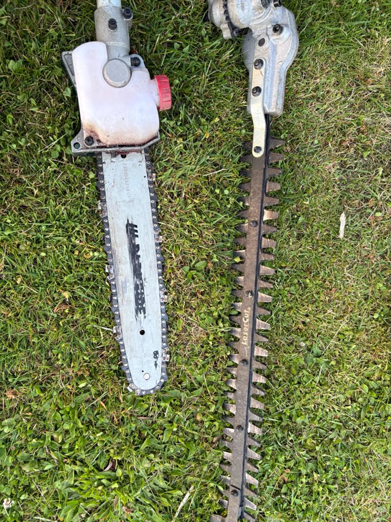 Bosmaaier en heggenschaar (benzine) plus extras, Tuin en Terras, Bosmaaiers, Ophalen of Verzenden, Gebruikt, Benzine
