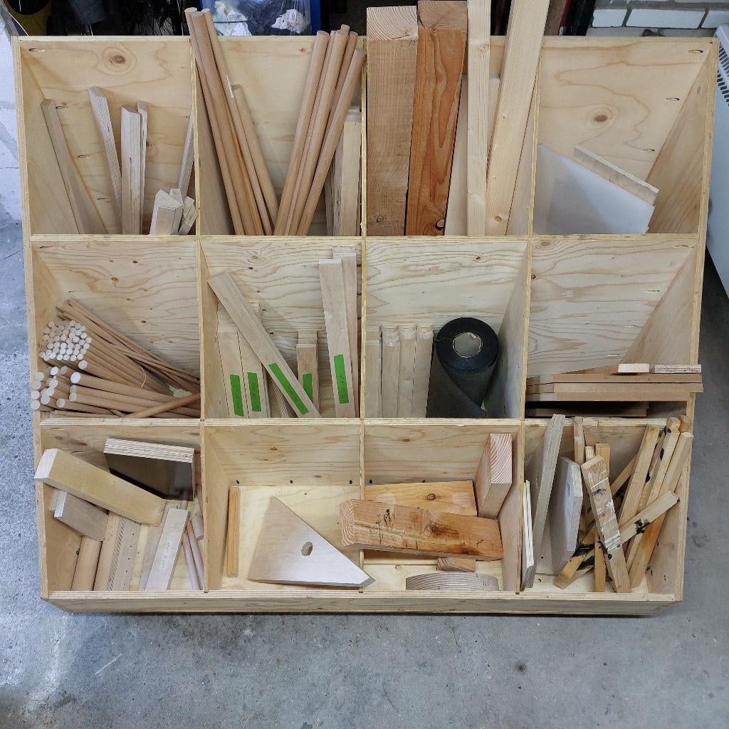 Mobiele houtopslag, Ophalen, Zo goed als nieuw, Hout, Overige typen