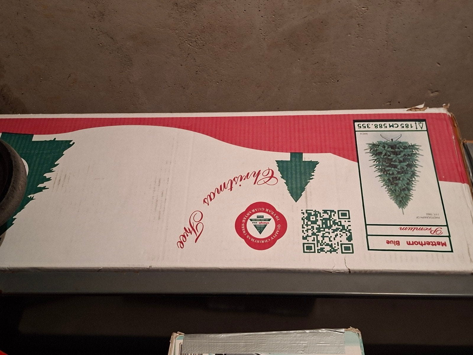 Matterhorn Blue kunstkerstboom( Intratuin) 185 cm, Ophalen, Zo goed als nieuw