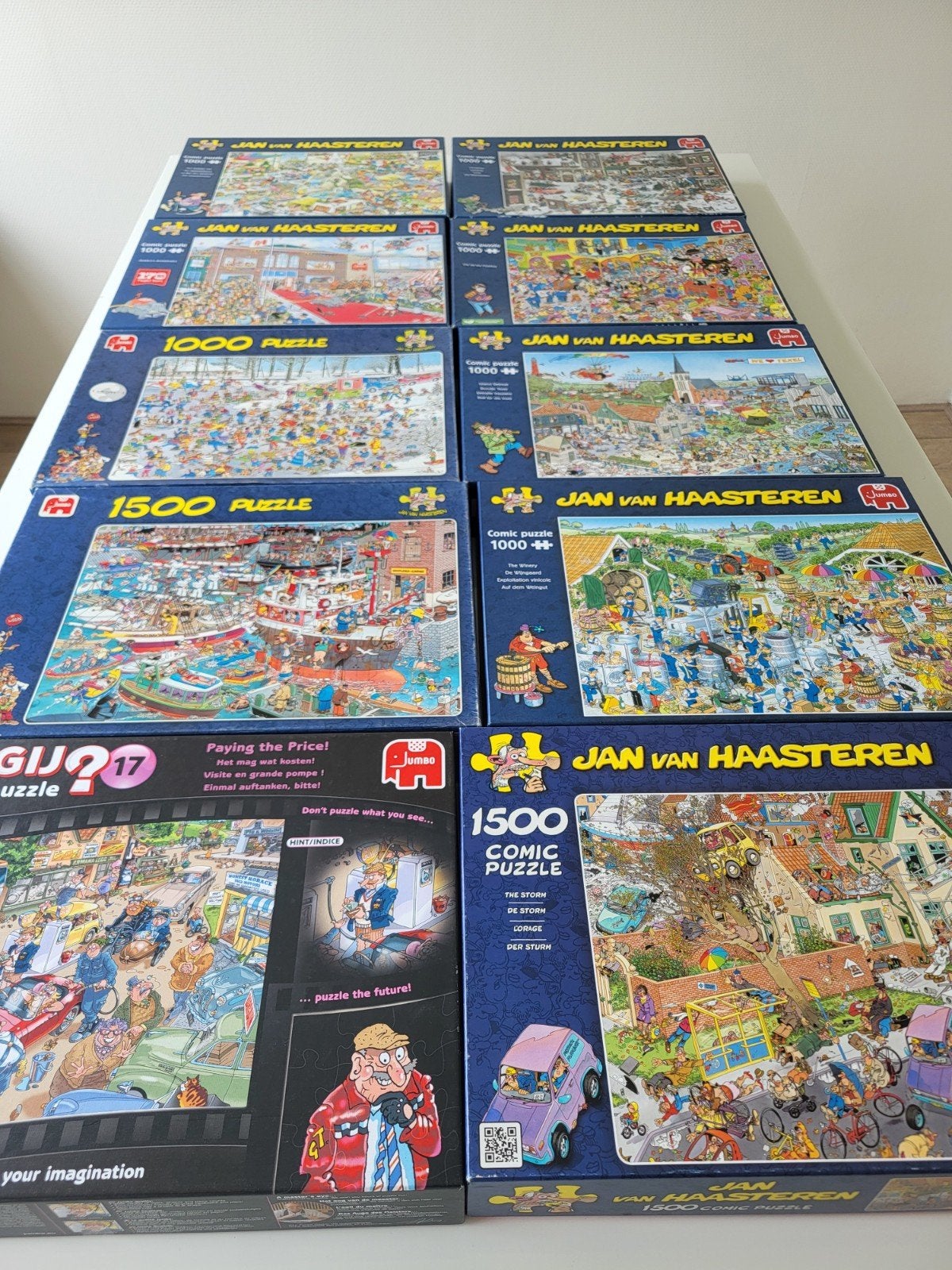 Jan van Haasteren en Wasgij Puzzels - Diverse Stukjes, Ophalen, 500 t/m 1500 stukjes, Gebruikt, Legpuzzel