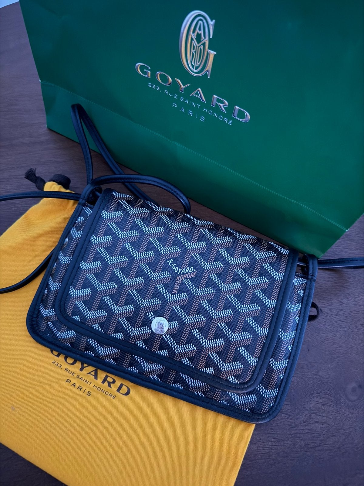 Goyard Plumet, Ophalen, Zo goed als nieuw, Zwart