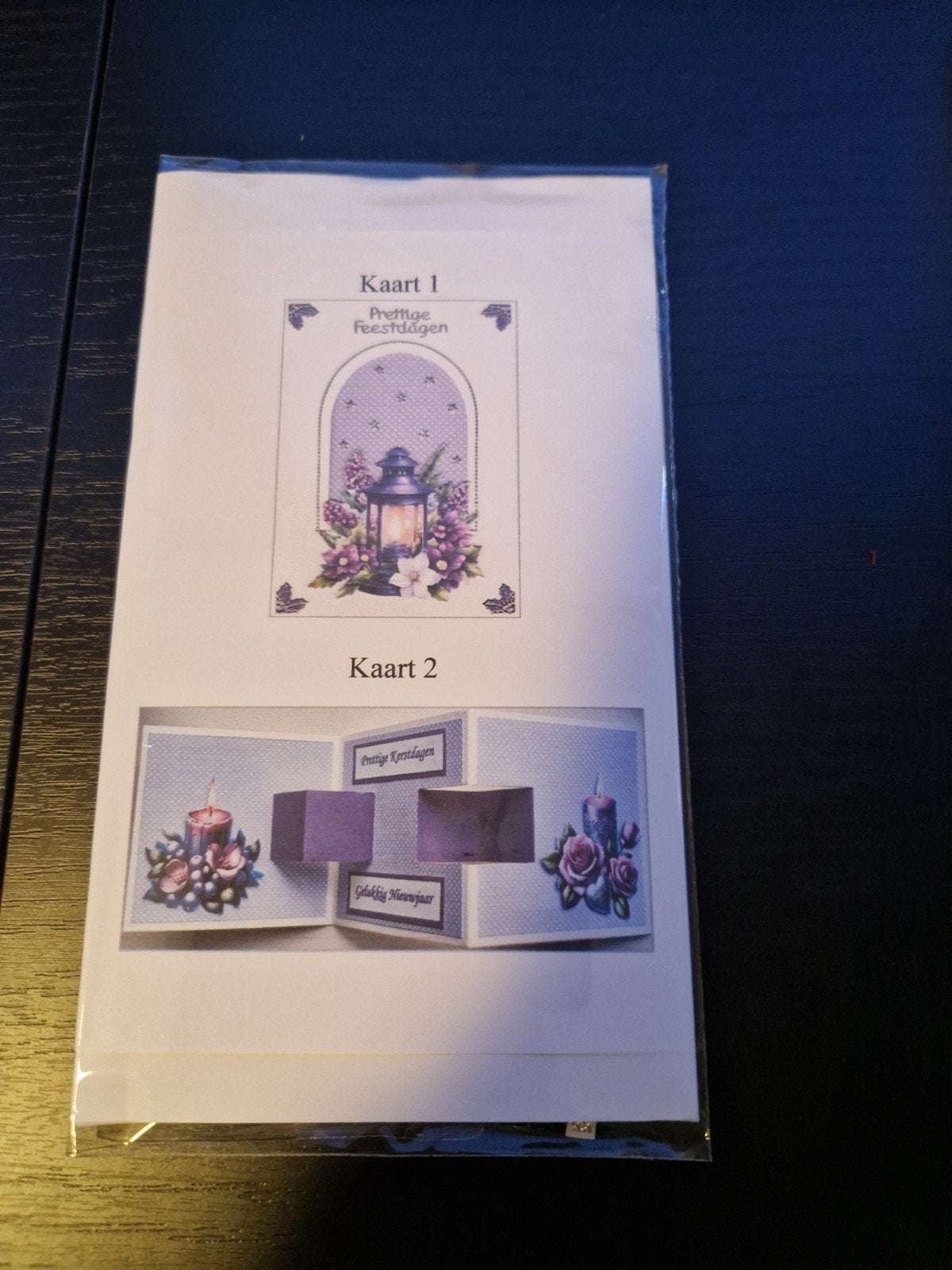 Kaartmaaksetje kerst kaarsen en windlicht, Ophalen of Verzenden, Kerst
