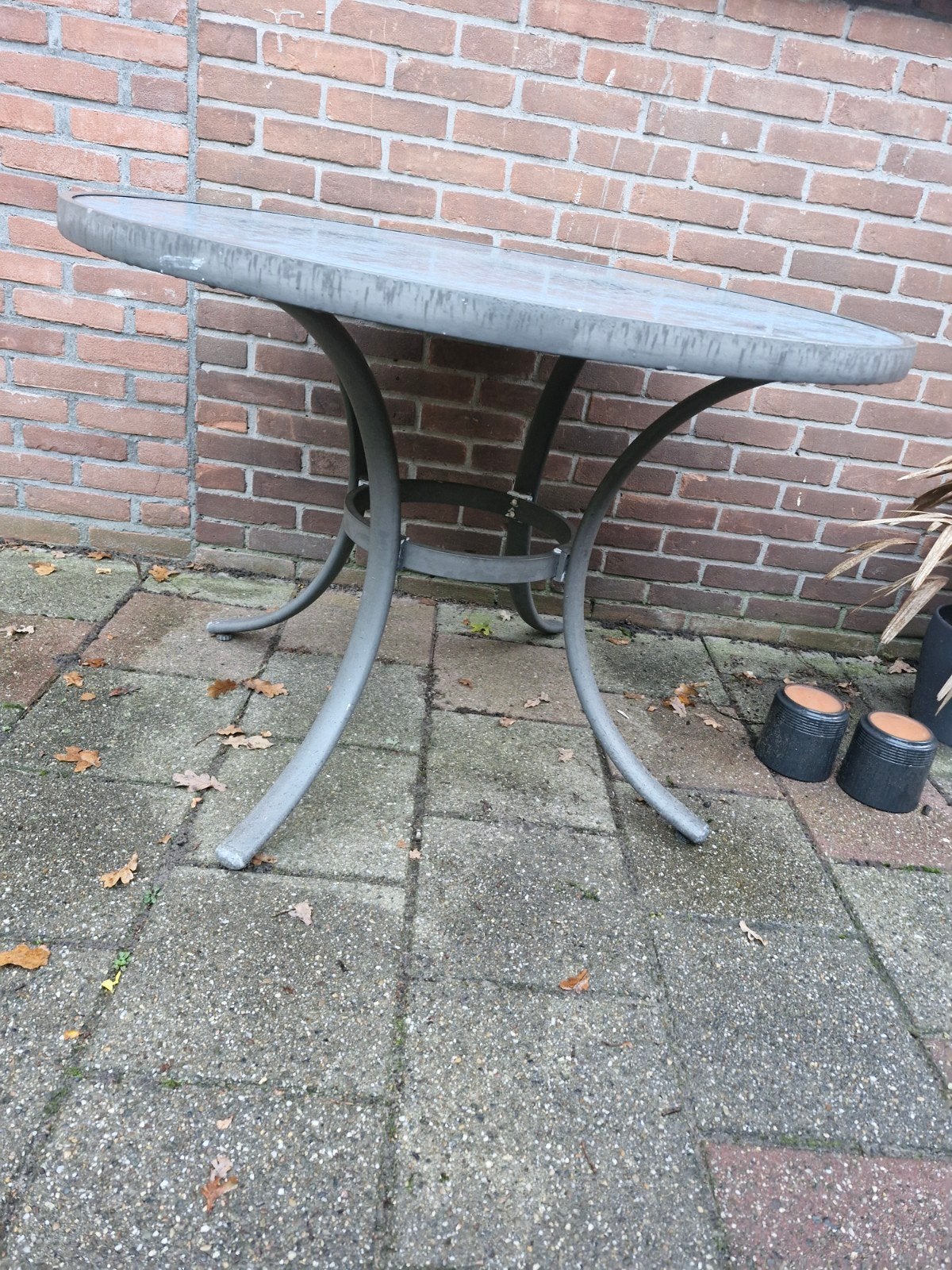 tafel gratis af te halen, Tuin en Terras, Ophalen, Gebruikt, Rond