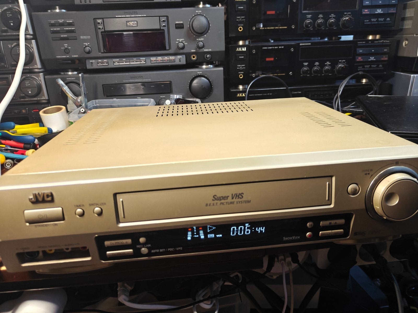 JVC HR-S7500E S-VHS Videorecorder, Ophalen of Verzenden