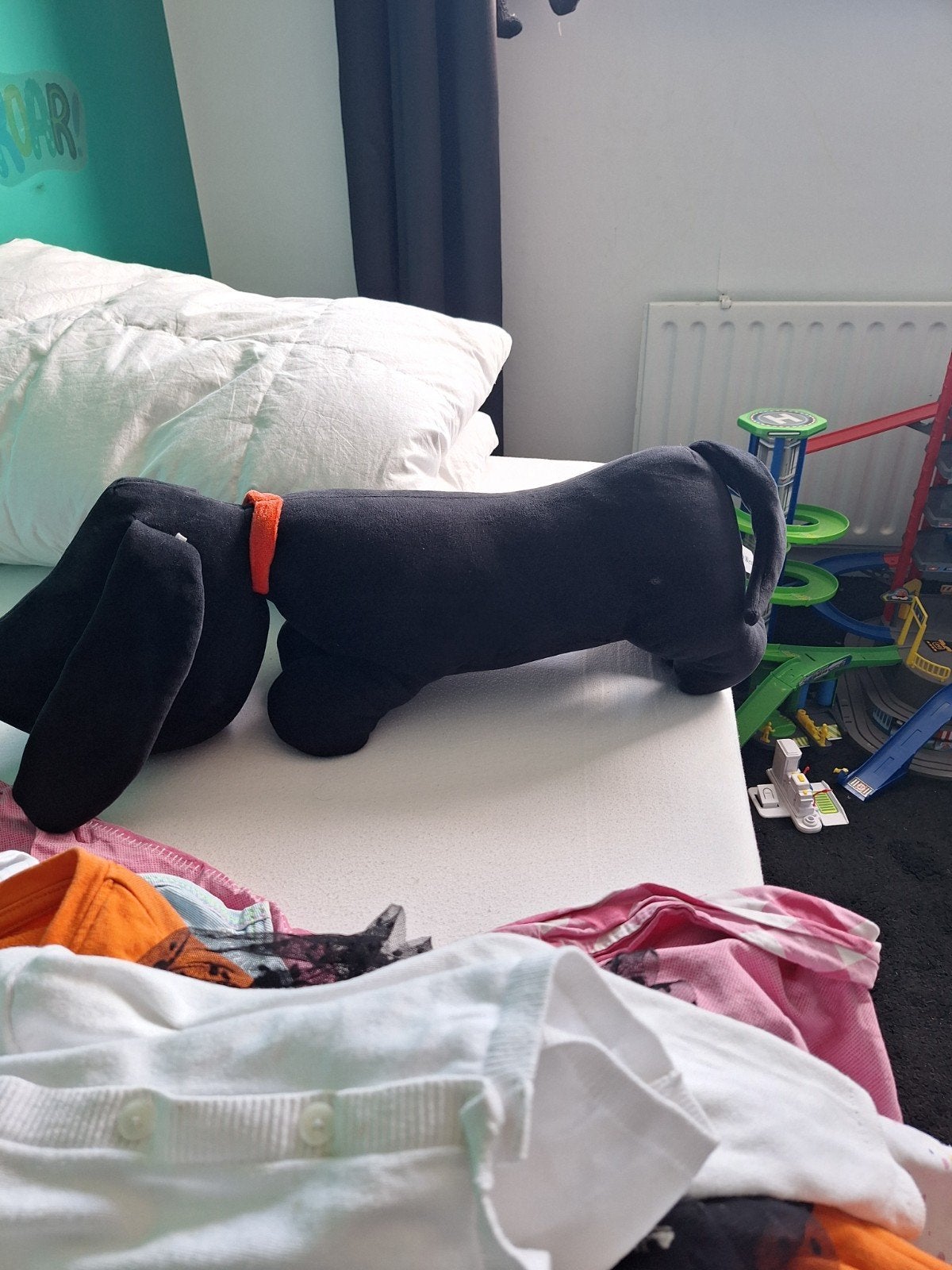 Grote zwarte takkie knuffel, Ophalen, Gebruikt, Zwart, Hond