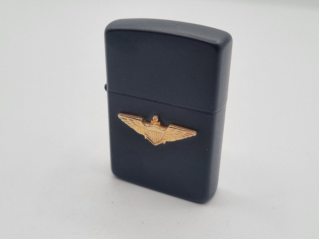 Zippo U.S. Navy Aviator Wings Matte Aansteker, Verzenden, Zo goed als nieuw, Aansteker