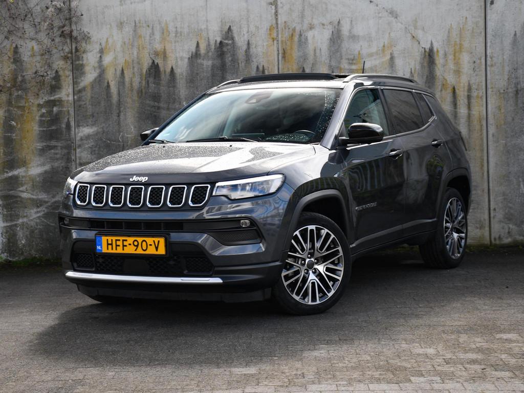 Jeep Compass Limited 1.5T e-Hybrid 130pk Automaat SCHUIF-DAK, Automaat, Gebruikt, 4 cilinders, Compass
