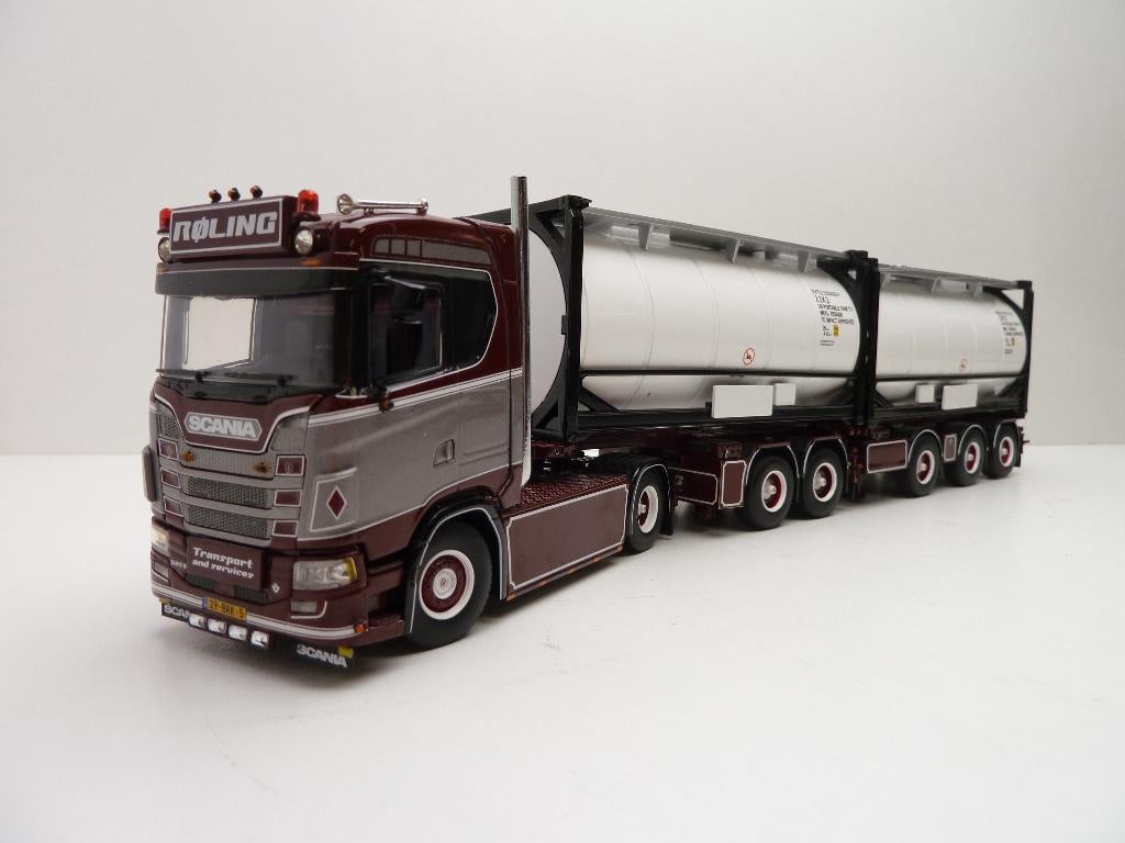 Scania  S  ''  Rolling transport ''  WSI, Ophalen of Verzenden, Zo goed als nieuw, Bus of Vrachtwagen, Wsi