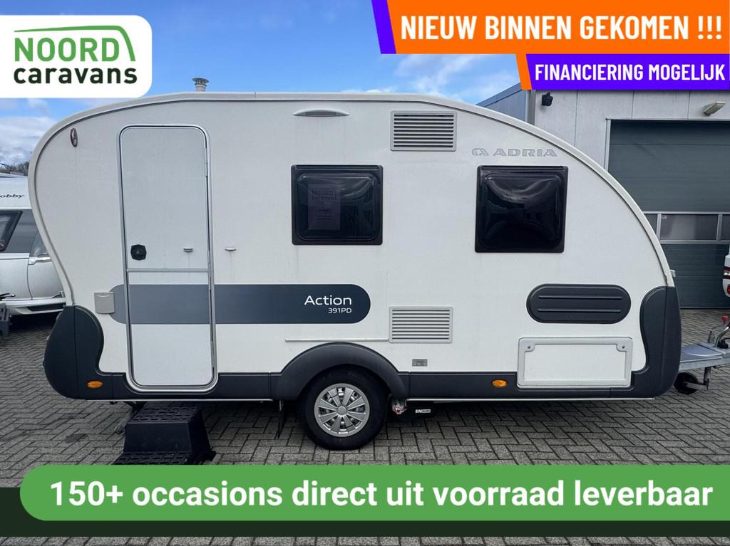Adria ACTION 391PD, DWARSBED, MOVER, VOORTENT ISABELLA, Caravans en Kamperen, Tot en met 2, Bedrijf, Adria, 6 tot 7 meter