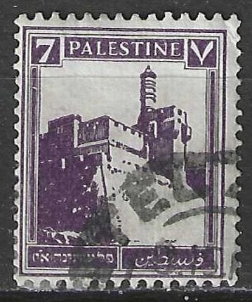 Palestina 1927/1945 - Yvert 68A - Citadel van Jeruzalem (ST), Postzegels en Munten, Postzegels | Azië, Verzenden, Gestempeld