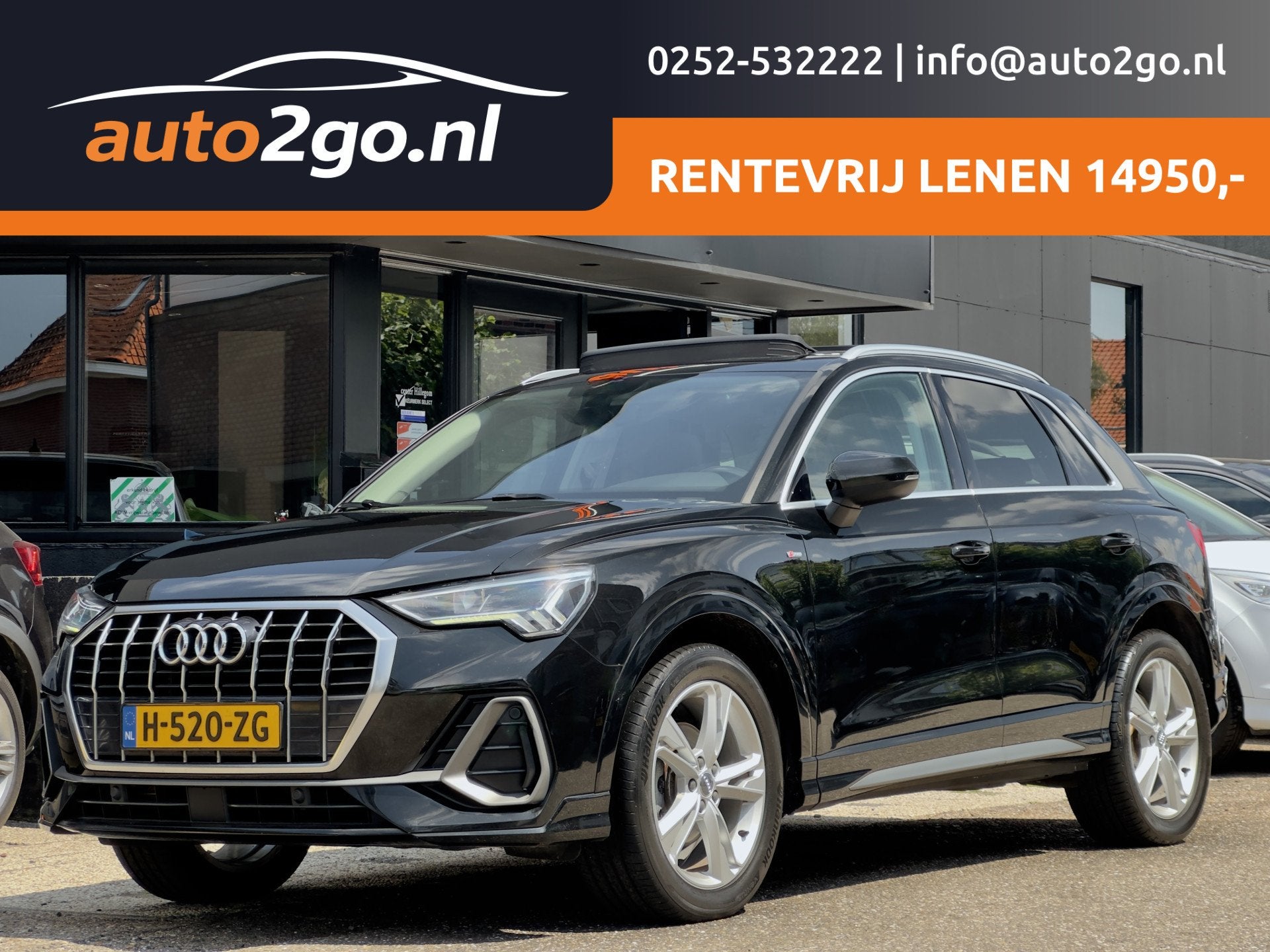 Audi Q3 35 TFSI AUT7 3x S-LINE PANODAK LEDER NAVI CAMERA DIG, Auto's, Euro 6, 4 cilinders, Zwart, Grijs