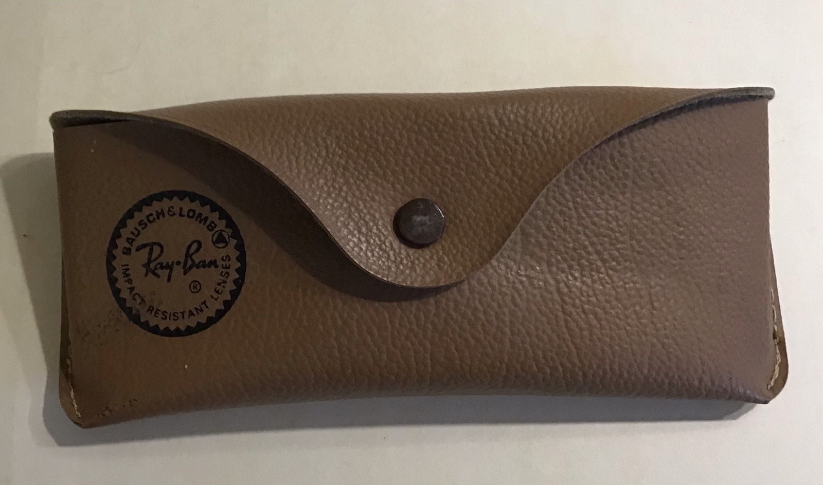 Origineel Ray-Ban Bausch & Lomb etui - 17x7x3,5 cm, Sieraden, Tassen en Uiterlijk, Gebruikt, Zonnebril, Bruin, Ophalen of Verzenden