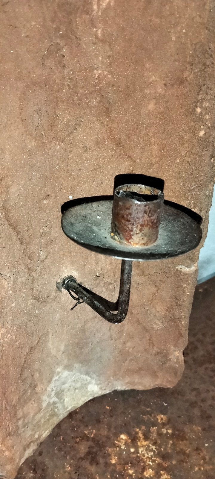 Mooie brocante muur wand kandelaar, Ophalen of Verzenden