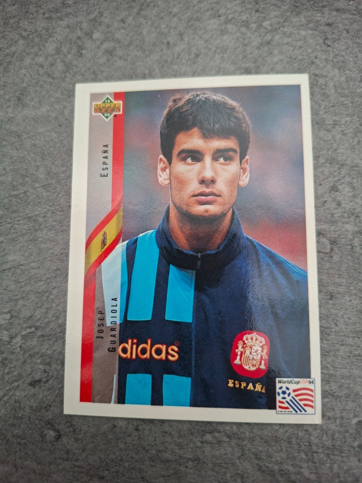 Upper Deck (no panini) WK 94 USA. Josep Guardiola Spanje., Verzenden, Zo goed als nieuw, Plaatje