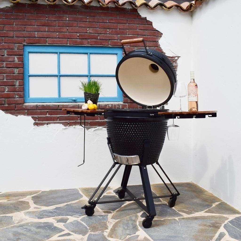 BLISS 21 kamado | Starter Bundel | Direct klaar voor gebruik, Tuin en Terras, Houtskoolbarbecues, Info@bliss-holten.com, Met accessoires