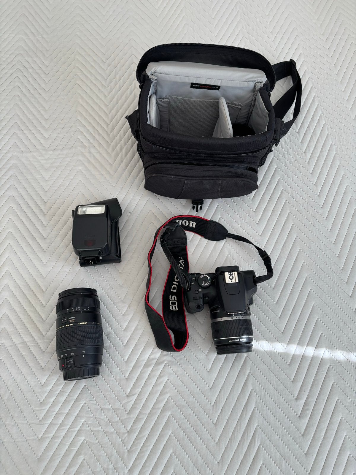 Canon EOS 1000D Spiegelreflexcamera met accessoires, Ingebouwde flitser, Gebruikt, Spiegelreflex, Canon