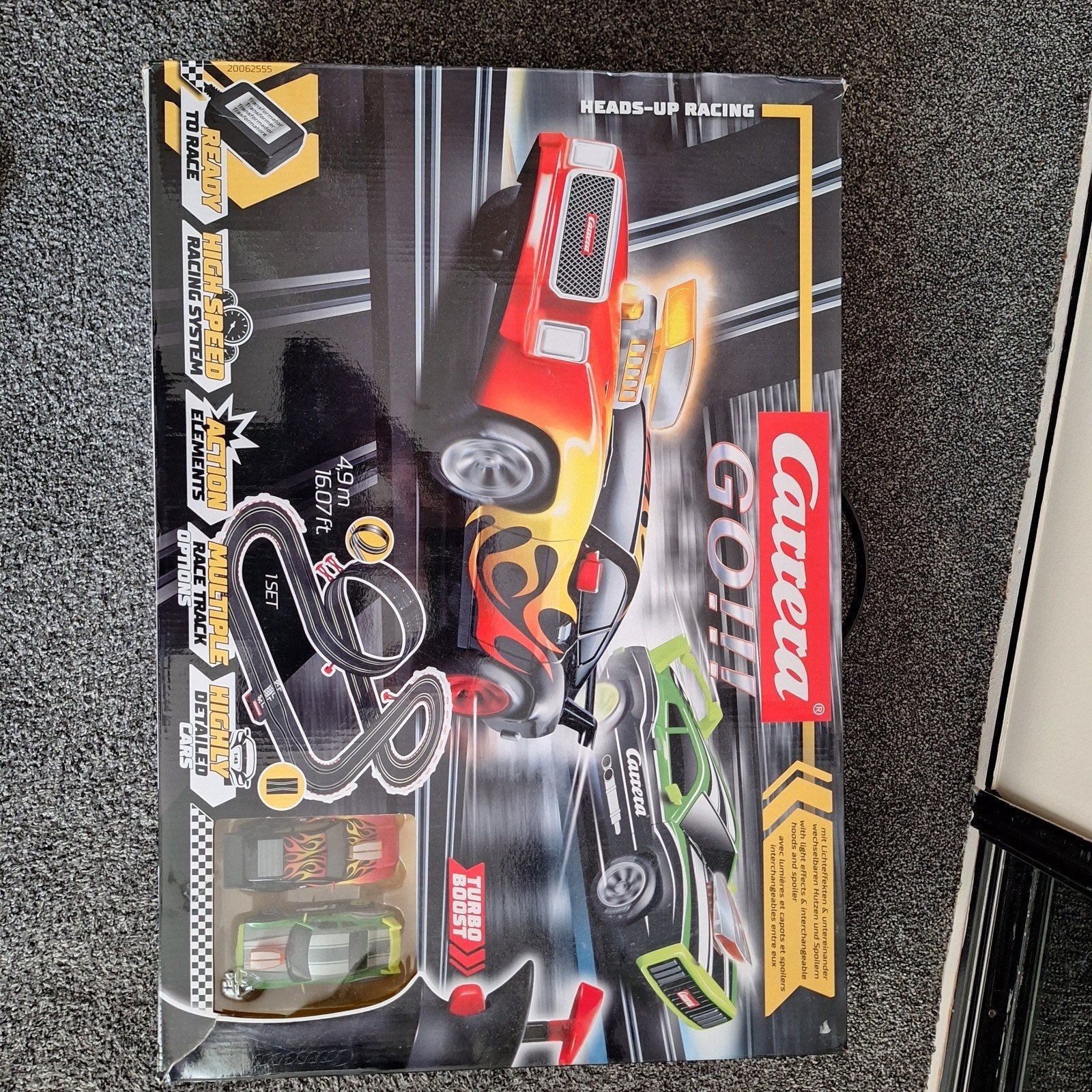 Carrera GO!!! Racebaan met looping en turbo boost, Racebaan, Carrera, Ophalen of Verzenden, Zo goed als nieuw