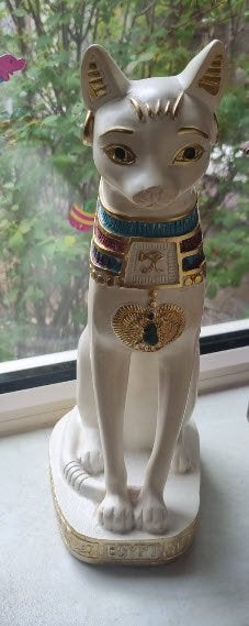 Egyptische poezen, Verzamelen, Beelden en Beeldjes, Ophalen, Zo goed als nieuw, Dier