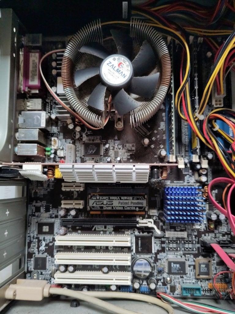 asus moederbord a8n-sli incl cpu/ koeler / ram, Computers en Software, Moederborden, Ophalen, Gebruikt