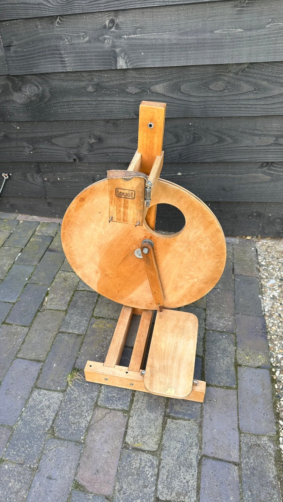 Louët S10 vintage enkelpedaal spinnewiel, Hobby en Vrije tijd, Spinnewielen en Spinnen, Ophalen of Verzenden, Gebruikt, Spinnewiel