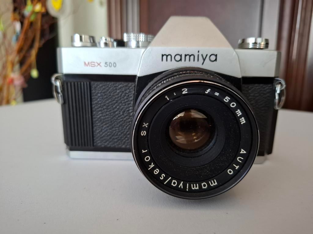Mamiya MSX 500 met Mamiya/Sekor SX 1:2.8 f=50mm lens, Ophalen of Verzenden, Spiegelreflex, Overige Merken