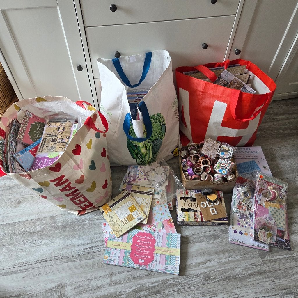 XXL Hobby  spullen 3 tassen vol, Hobby en Vrije tijd, Scrapbooking, Ophalen, Gebruikt, Overige typen, Overige merken