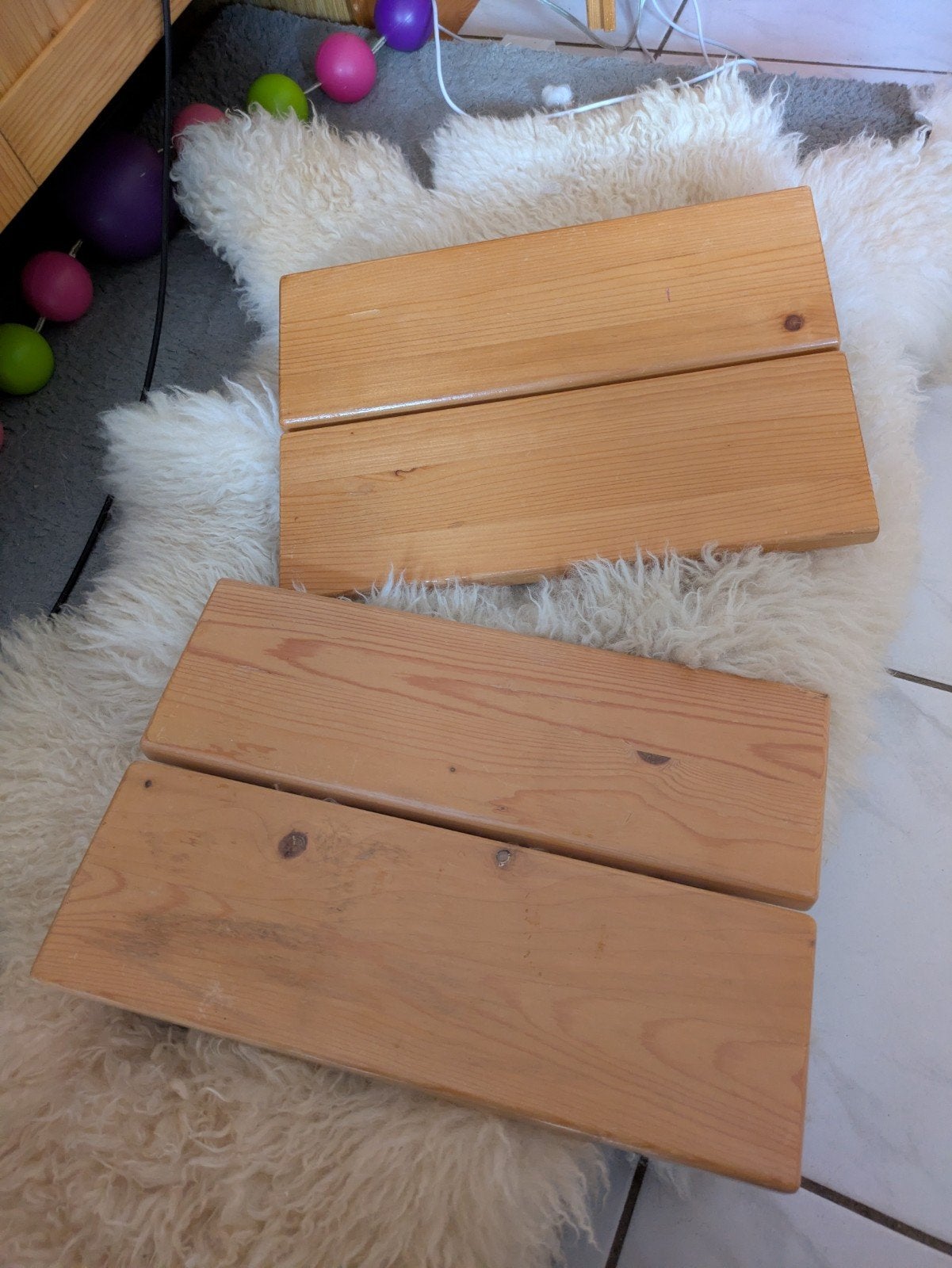 Lundia plankjes voor aan Lundia bed, Gebruikt, Bruin, Lundia, Ophalen of Verzenden