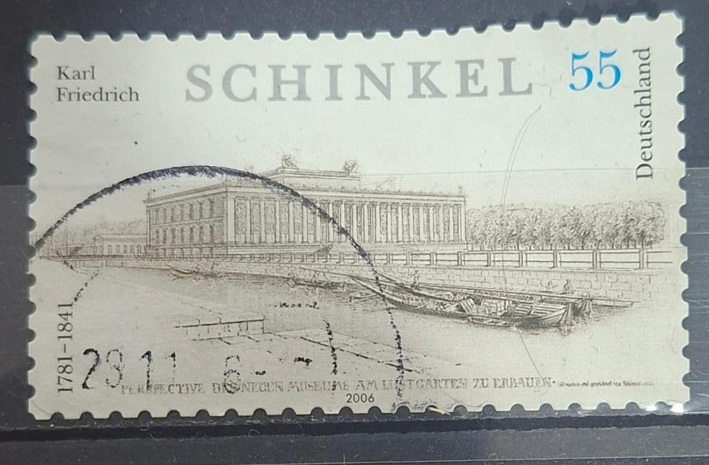 Duitsland Schinkel Postzegel (B1-P8), Ophalen of Verzenden, 1990 tot heden, Gestempeld