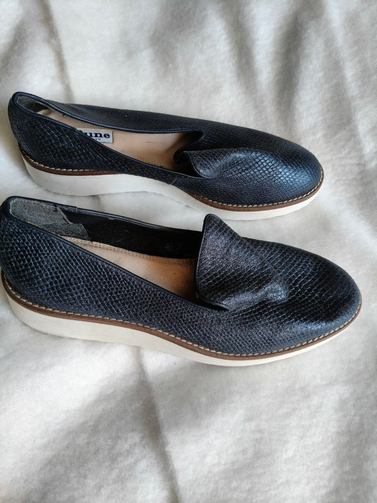 Dune London instappers - Maat 40 - Zo goed als nieuw, Kleding | Dames, Instappers, Zo goed als nieuw, Dune London, Verzenden