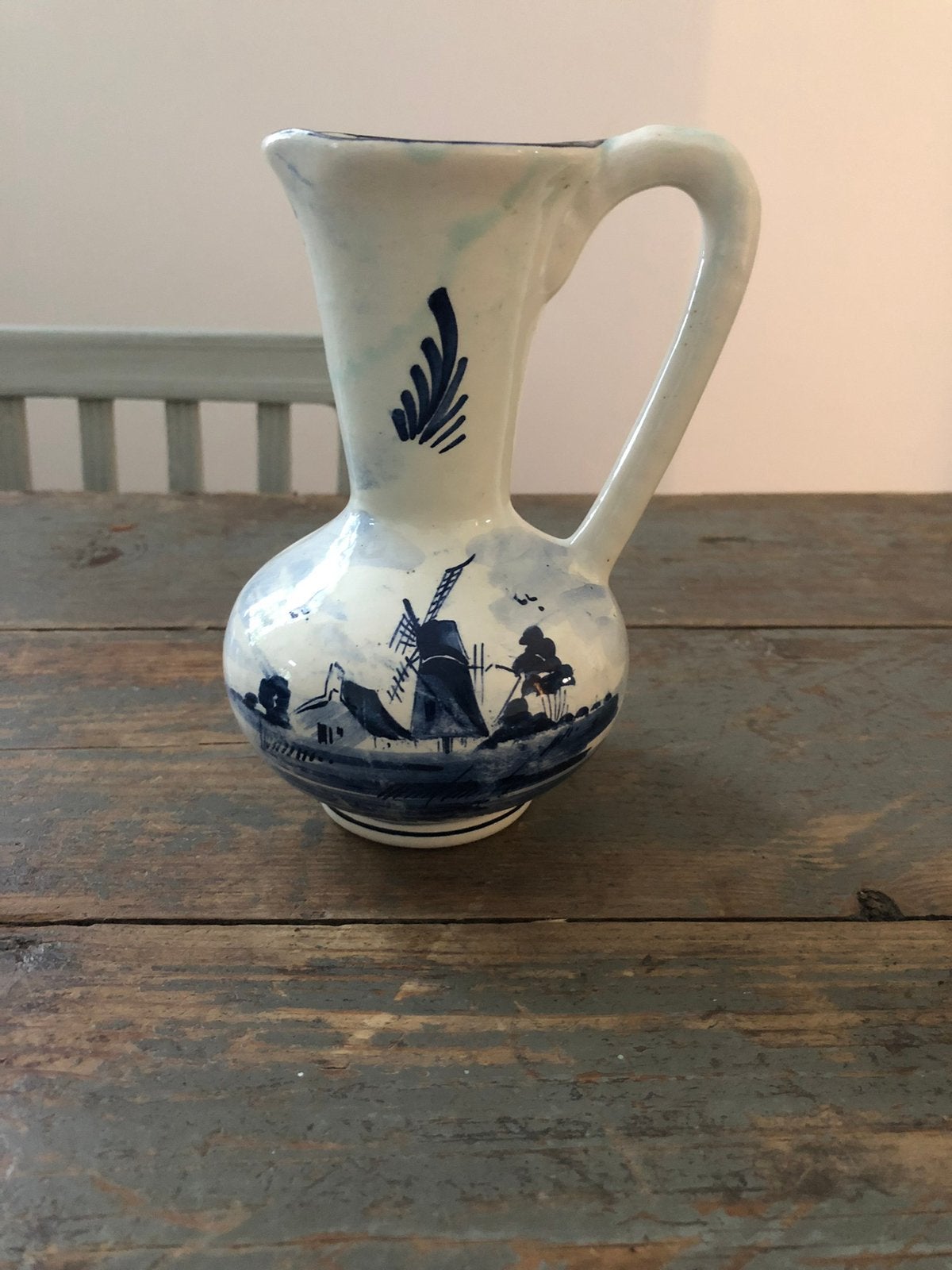 VINTAGE DELFT BLAUW KAN KERAMIEK ZGSTAAT, Antiek en Kunst, Ophalen of Verzenden