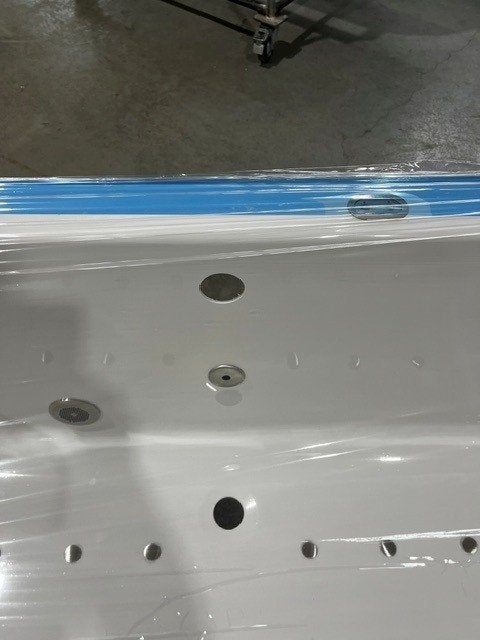Bubbelbad 180x80 met RVS jets (elektronisch bedieningspaneel, Ophalen of Verzenden, Nieuw, Met bad
