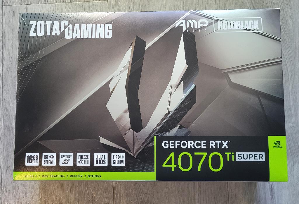 Zotac Gaming GeForce RTX 4070 Ti Super AMP Holo 16GB, Computers en Software, Videokaarten, GDDR6, PCI-Express 4, Ophalen of Verzenden