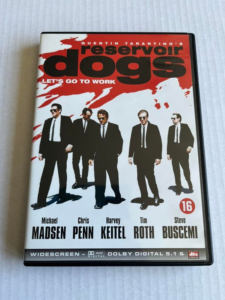 Reservoir Dogs DVD - Quentin Tarantino's Debuutfilm, Vanaf 16 jaar, Ophalen of Verzenden, Gebruikt, Maffia en Misdaad