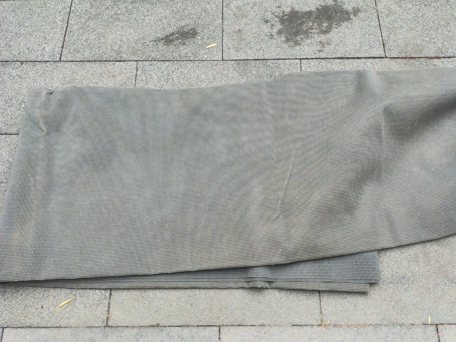 Grijs gronddoek voor camper caravan, Caravans en Kamperen, Ophalen, Gebruikt