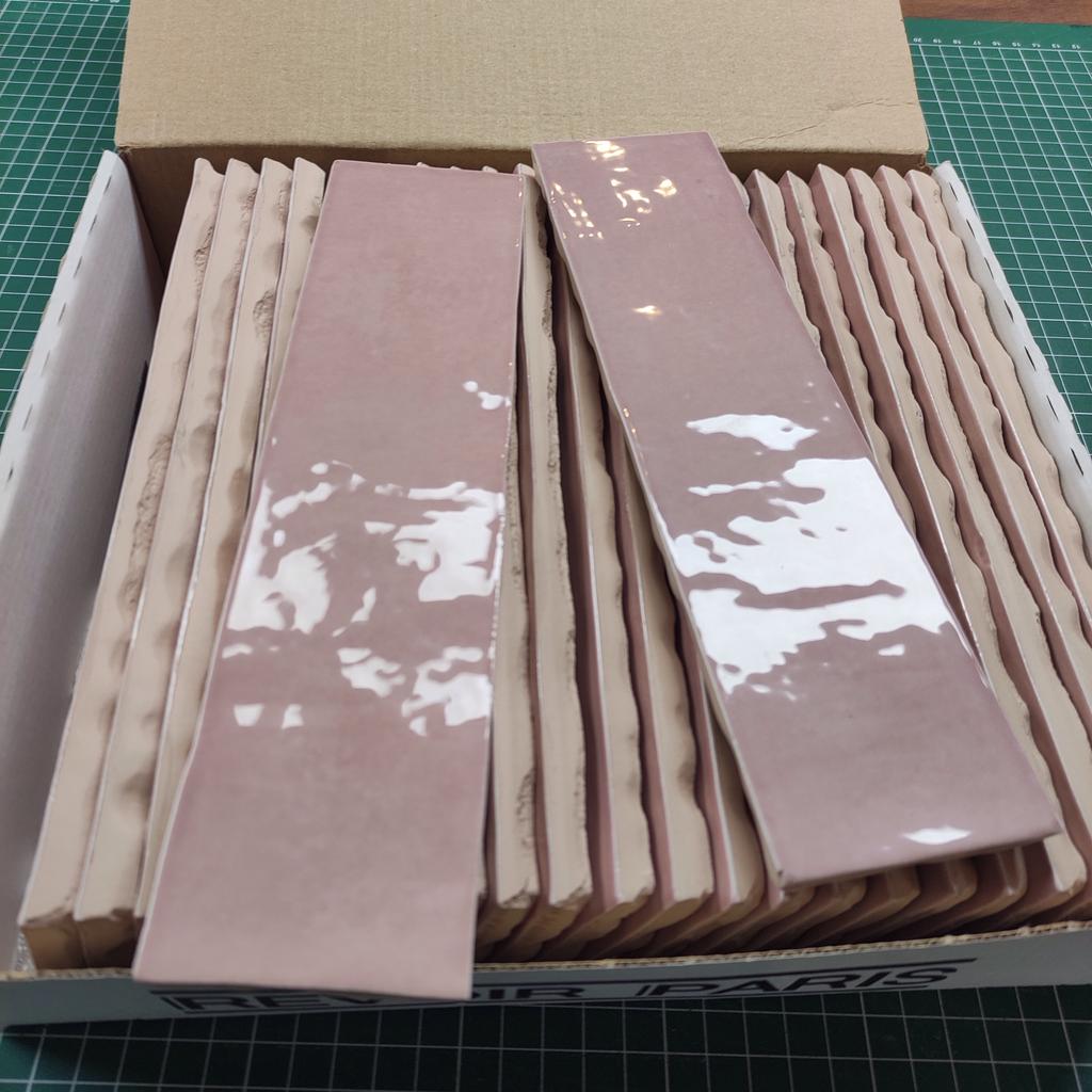 Revoir Paris wandtegel rose gloss, Doe-het-zelf en Verbouw, Tegels, Verzenden, Nieuw, Minder dan 20 cm, Minder dan 20 cm
