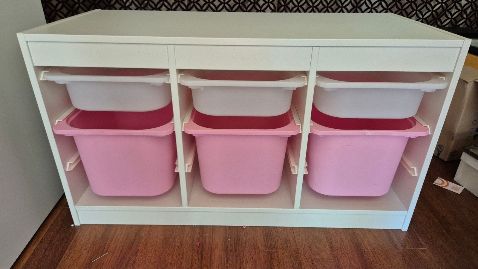 IKEA Trofast opbergkast met bakken, Kinderen en Baby's, Kinderkamer | Commodes en Kasten, Gebruikt, Kast, 100 cm of meer, Minder dan 50 cm