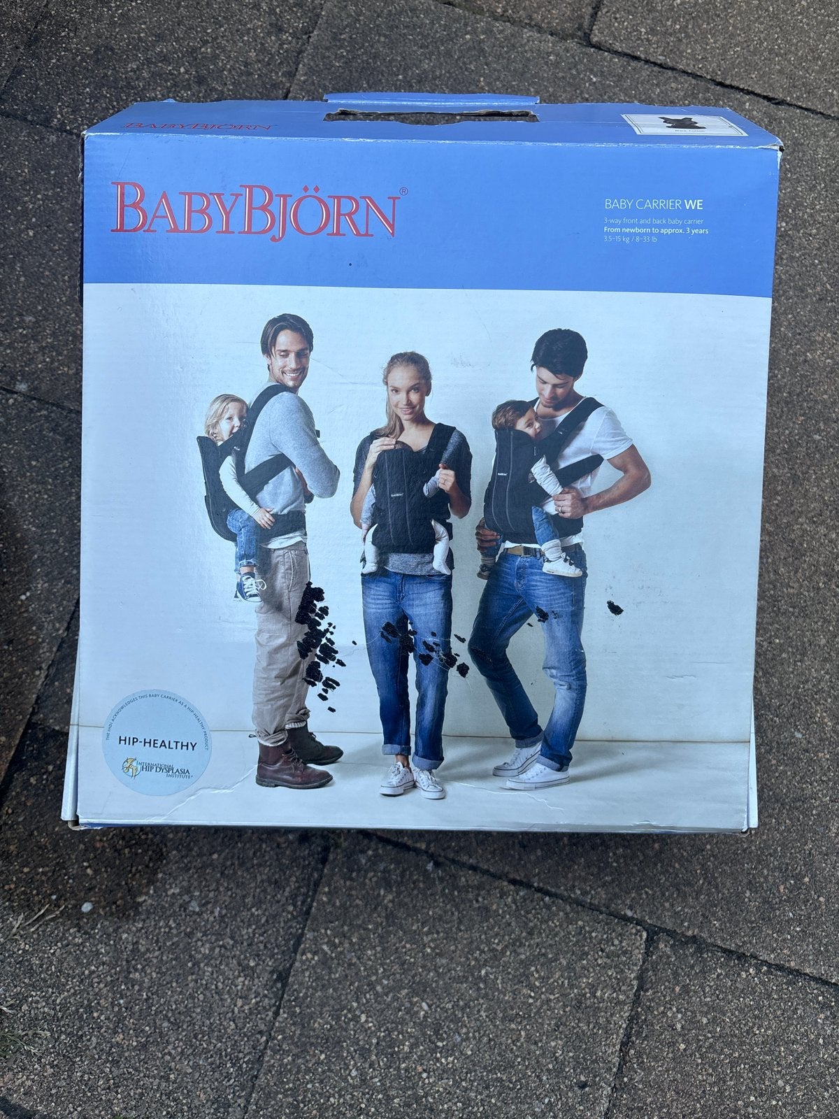 BabyBjörn Draagzak WE Zwart - Ergonomisch en Comfortabel, Ophalen, Buik of Rug, Zo goed als nieuw, Baby Björn