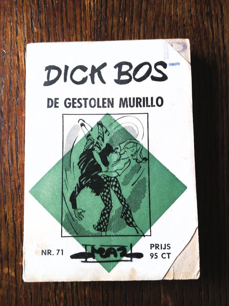 dick bos-de gestolen murillo nr.71 uit 1967/1ste druk, Gelezen, Alfred Mazure, Eén stripboek, Ophalen of Verzenden