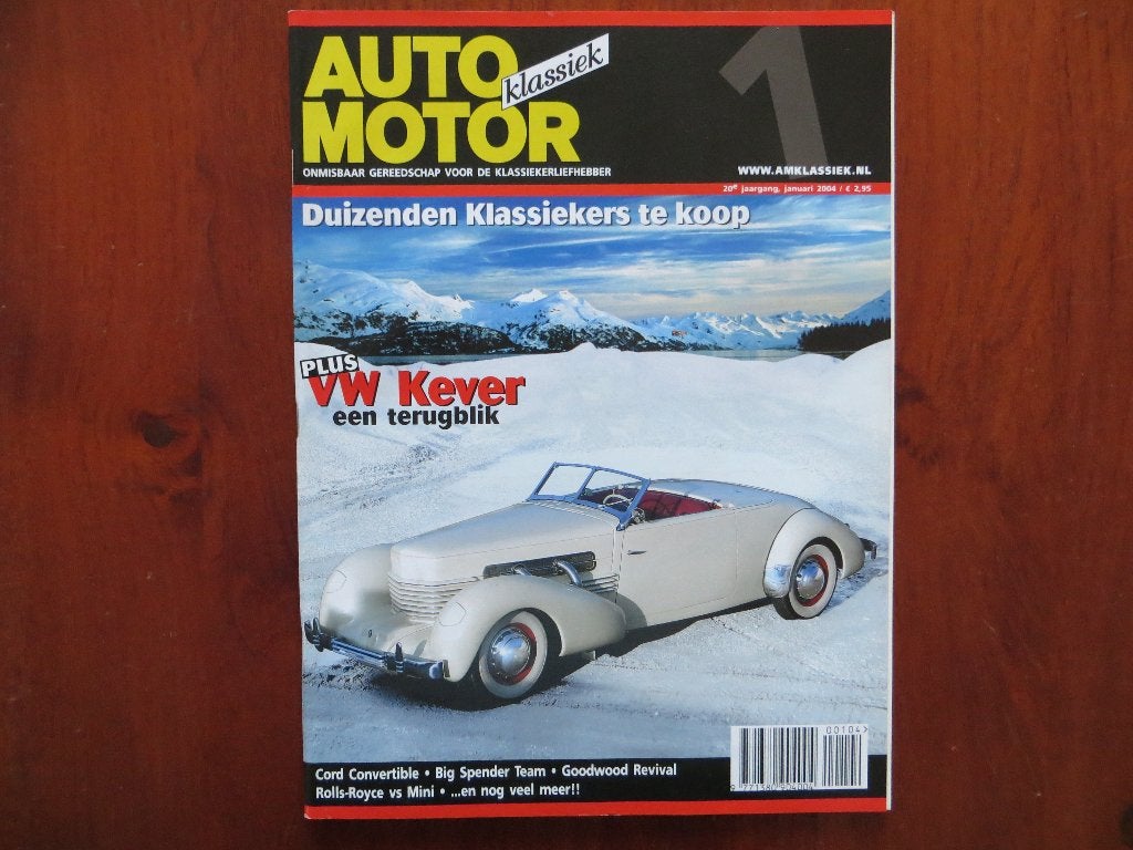 Auto Motor Klassiek 1 2004 Cord, 75 jaar DAF, Kever, Mini, Ophalen of Verzenden, Nieuw, Volkswagen