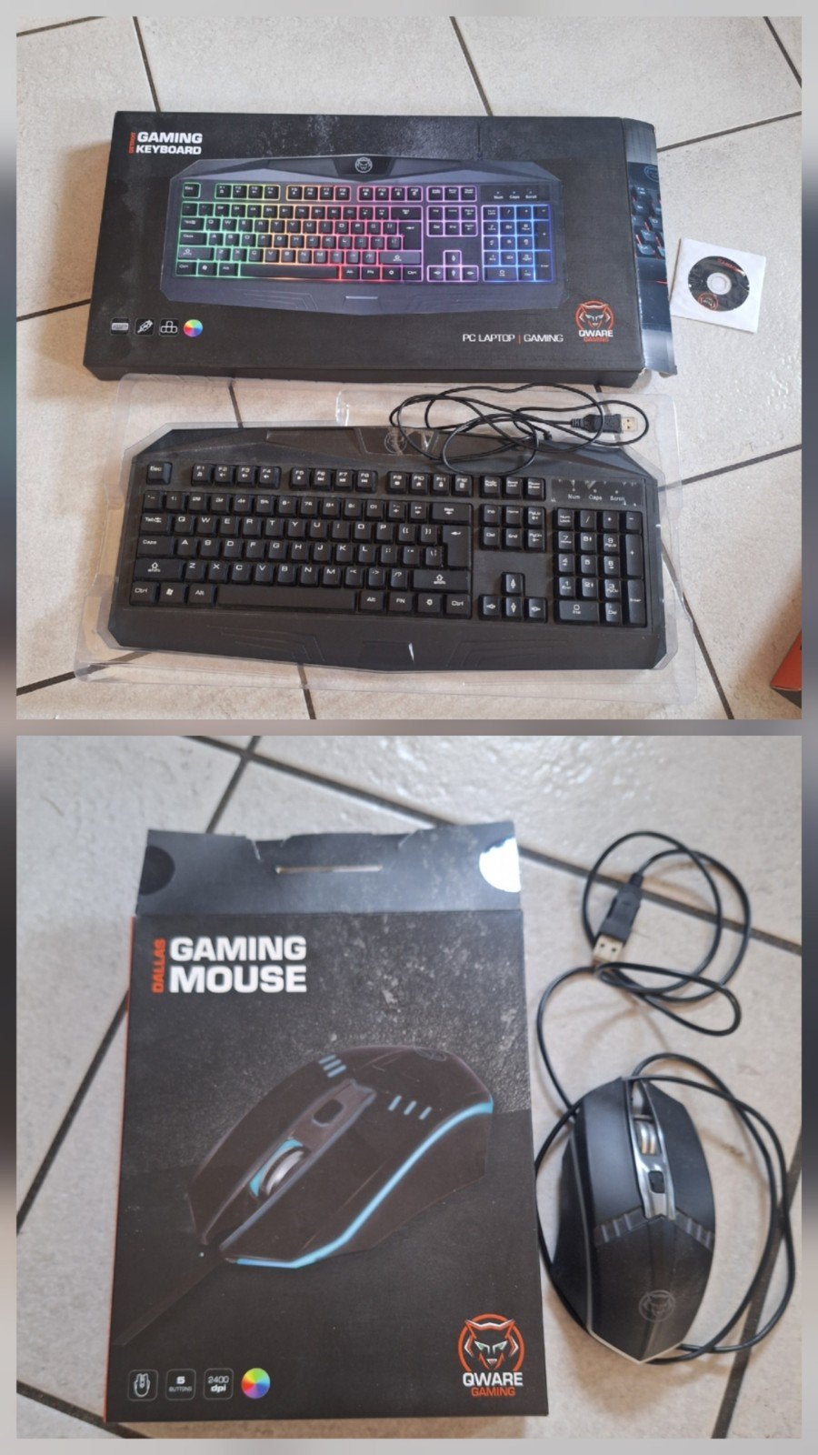 qware gaming toetsenbord en muis. Uit Emmerschans, Ophalen, Gaming toetsenbord