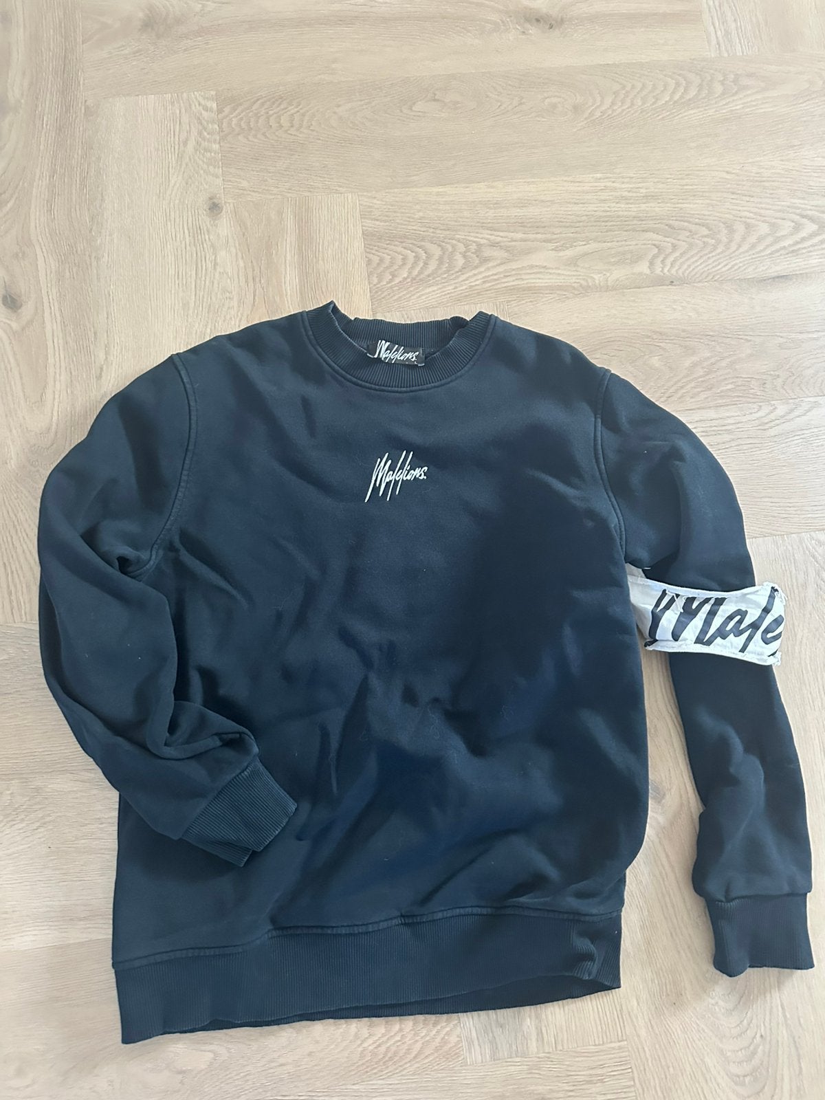 Malelions zwarte trui, maat L, Kleding | Heren, Truien en Vesten, Ophalen of Verzenden, Gedragen, Maat 46 (S) of kleiner, Zwart
