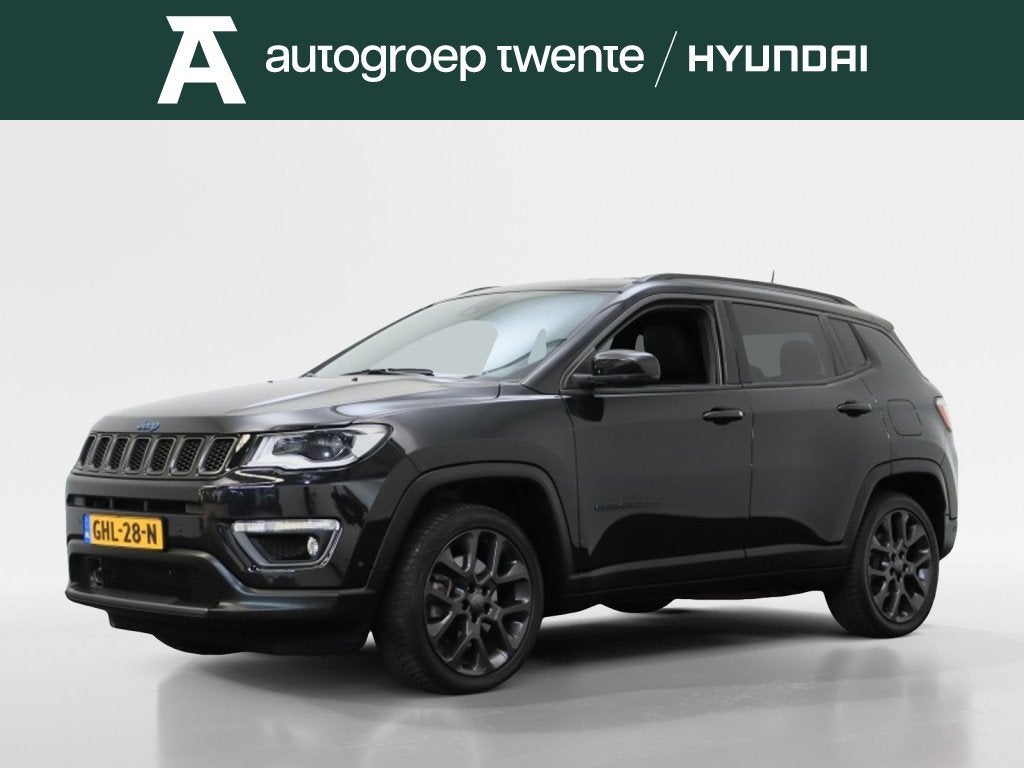 Jeep Compass 4xe 240 Plug-in Hybrid Electric Trailhawk | Afn, Auto's, Jeep, 12 maanden, 4 cilinders, Zwart, Bedrijf