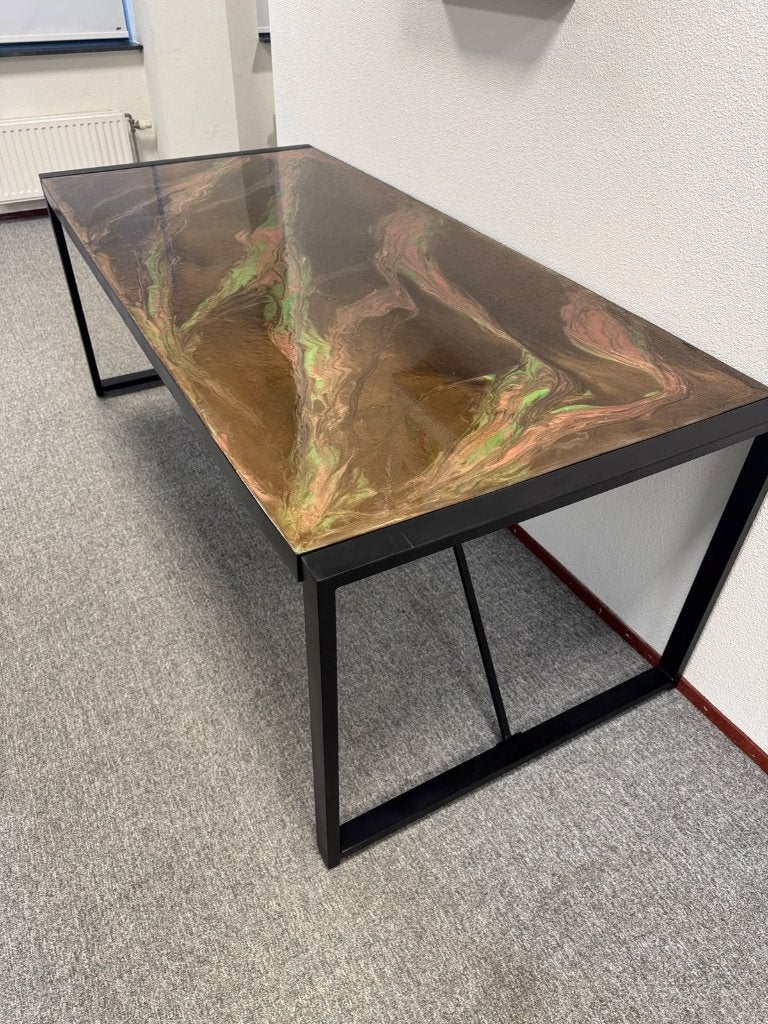 UNIEK DESIGN EPOXY EETTAFEL – HANDGEMAAKT ATELIER SHOWMODEL, Overige materialen, 2241TK, Verzenden, Velaria Services