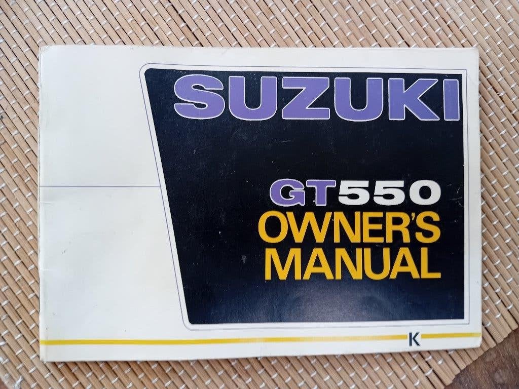 Gebruikershandleiding Suzuki GT550 tweetakt, Ophalen of Verzenden, Gebruikt
