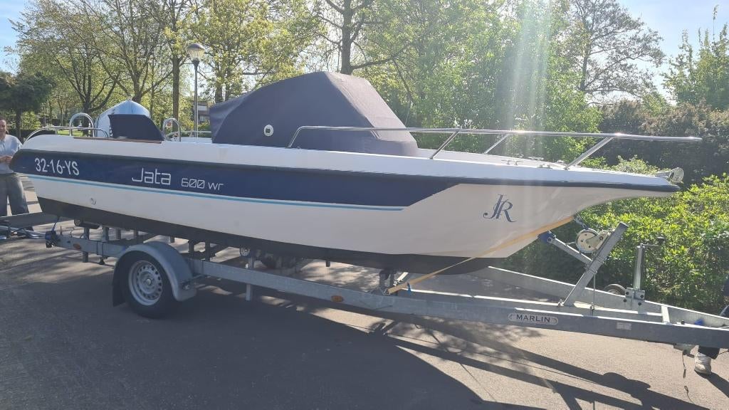 Jata 600 Honda V-TEC 100pk console boot visboot, Watersport en Boten, Vis- en Consoleboten, Zo goed als nieuw, 70 pk of meer, Benzine