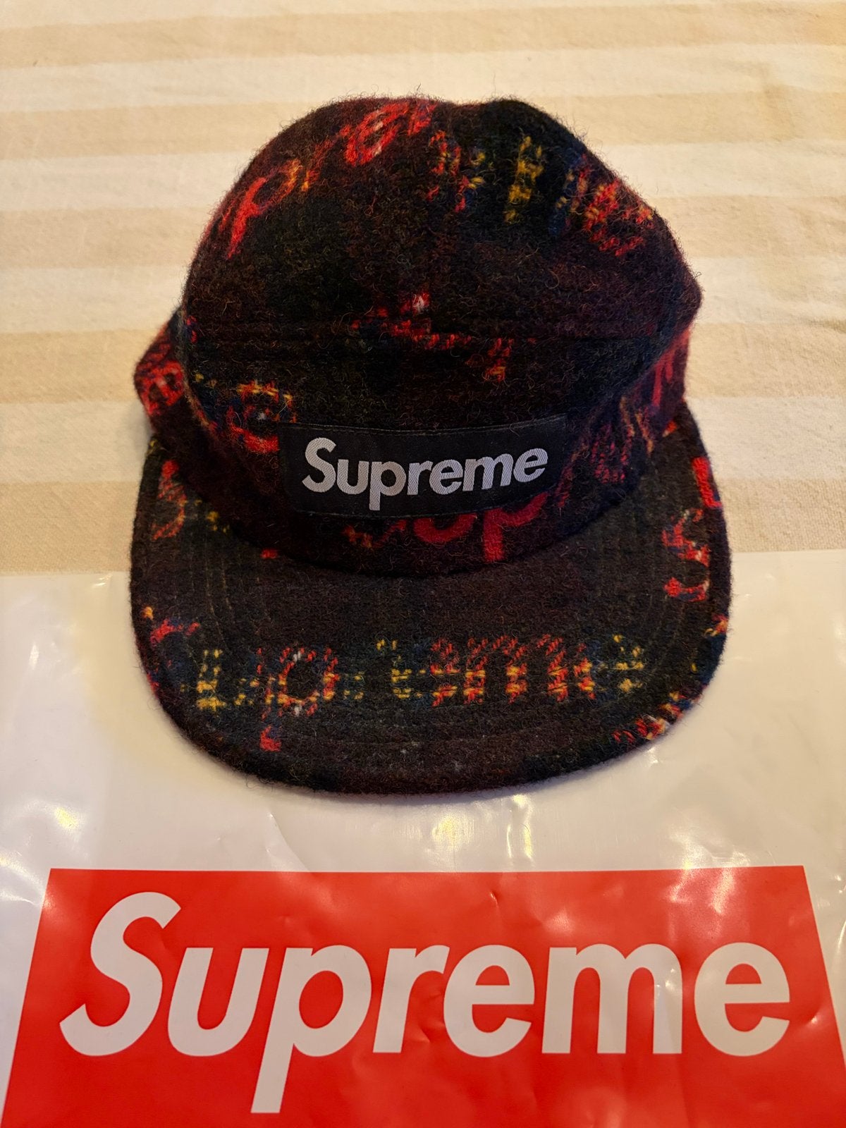 Supreme cap - Harris Tweed, Kleding | Heren, Ophalen of Verzenden, Nieuw, One size fits all, Pet