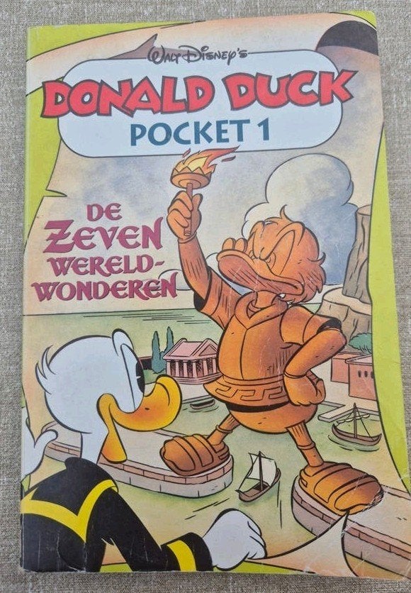 Donald Duck Pocket 1 (1992) - De Zeven Wereldwonderen, Boeken, Gelezen, Fictie algemeen, Verzenden, Walt Disney
