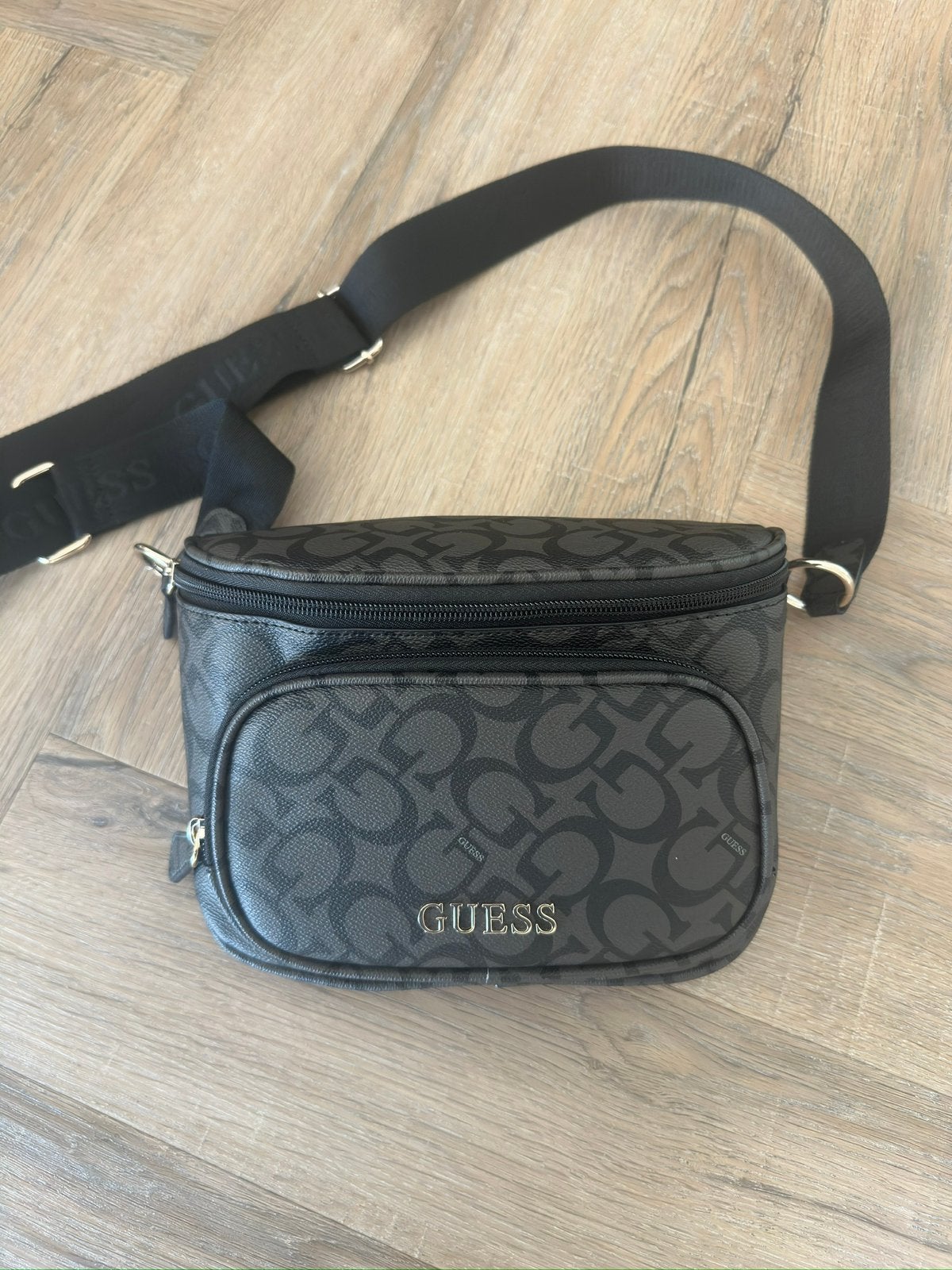Guess zwarte heuptas tas schoudertas nieuw, Ophalen of Verzenden, Nieuw, Zwart